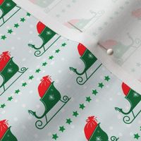 Retro Style Santa's Sleigh Christmas Pattern 