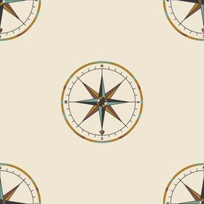 Due South Compass On Ivory