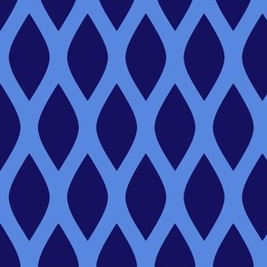 Lovely Lunes - LARGE – Geometric Mono Blue
