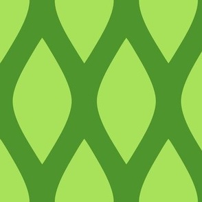 Lovely Lunes - XL – Geometric Mono Lime Green
