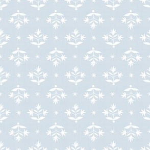 Tiny Thistle Stars White2 on SF Soft Blue