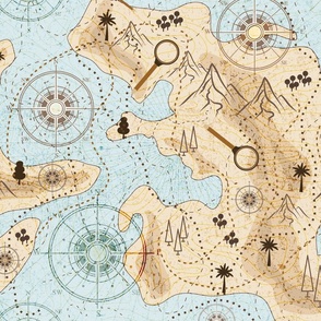 Timeless Treasures: Vintage Cartographic Map