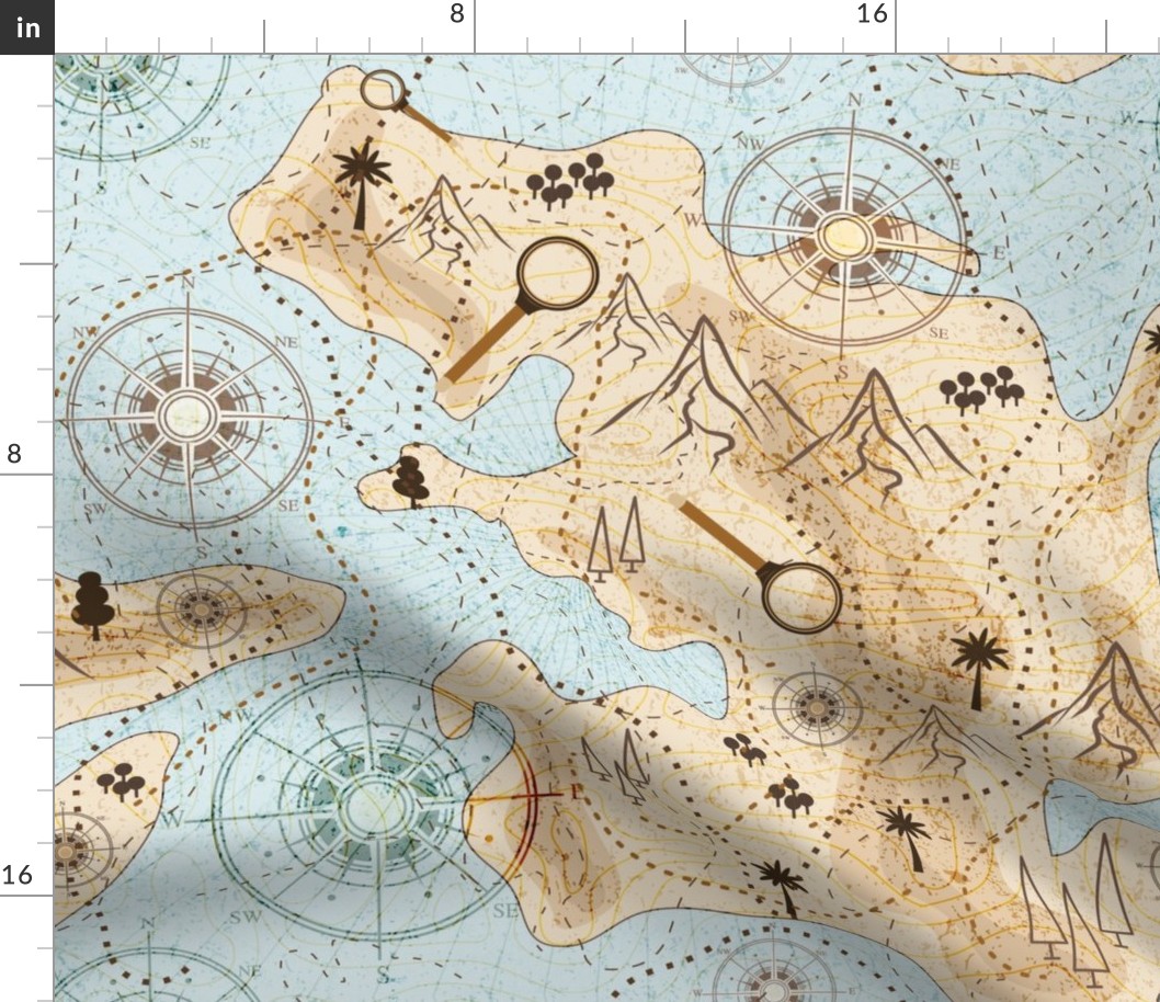 Timeless Treasures: Vintage Cartographic Map