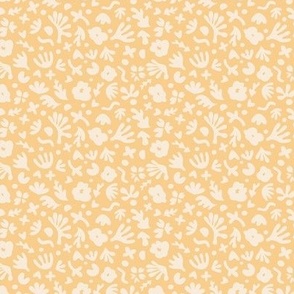 Wiggle Room Boho Bouquet  Cream on Light Apricot Small Scale