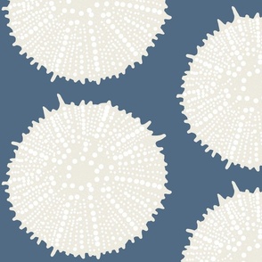Urchin  Coastal Large Blue_ Cream and White inspired by SW Denim
