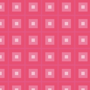 Barbiecore pink  monochromatic square checks vintage vibe 297