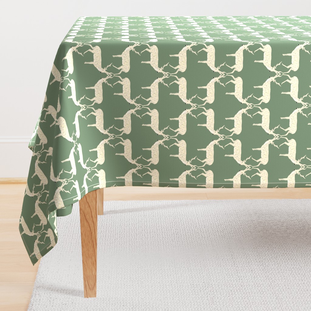 Christmas Deer - Sage Green