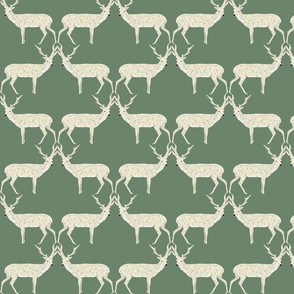 Christmas Deer - Sage Green