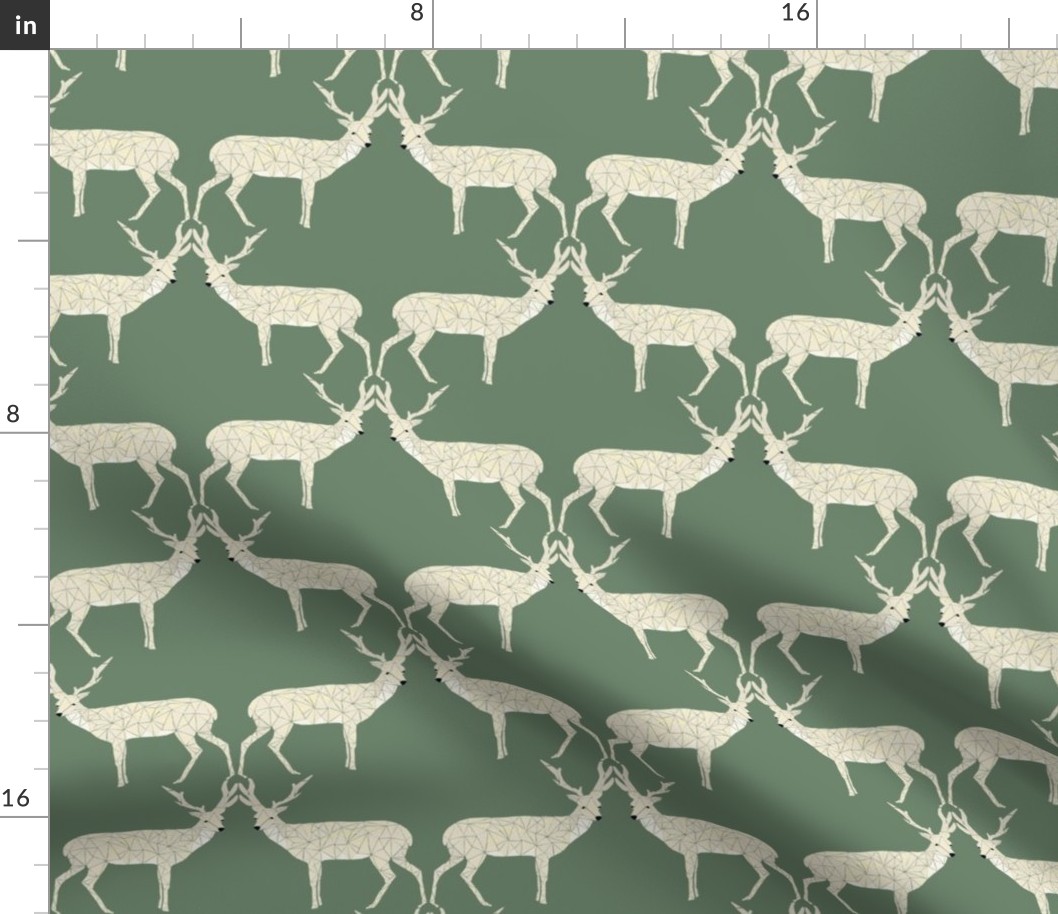 Christmas Deer - Sage Green