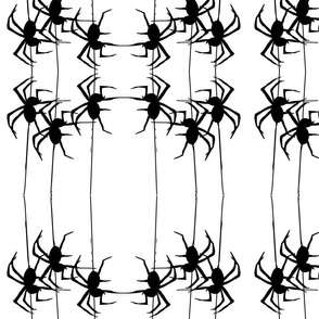 SPIDER CLUSTERS BLACK/WHITE