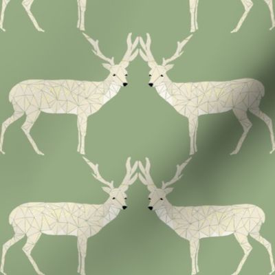 Christmas Deer - Light Sage