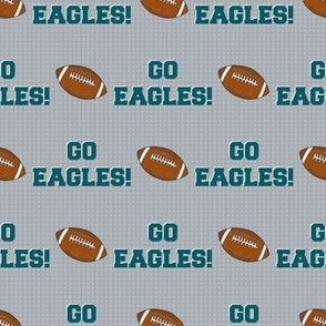 Medium Scale Team Spirit Football Go Eagles! Philadelphia Colors Midnight Green Silver