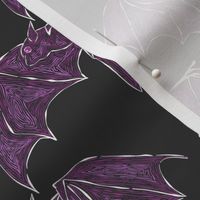 Linocut Bats