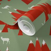 Christmas Deer - Woodland by Andrea Lauren