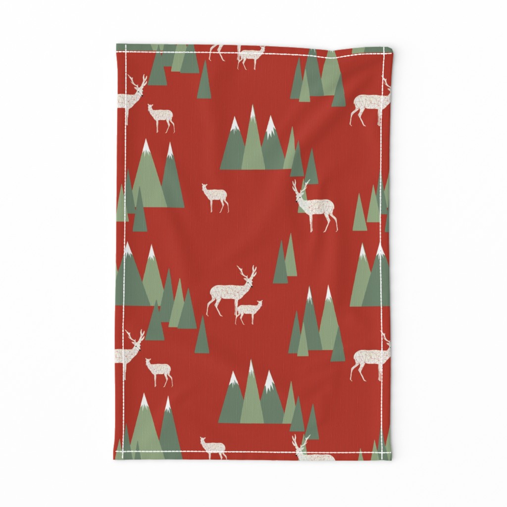 Christmas Deer - Woodland