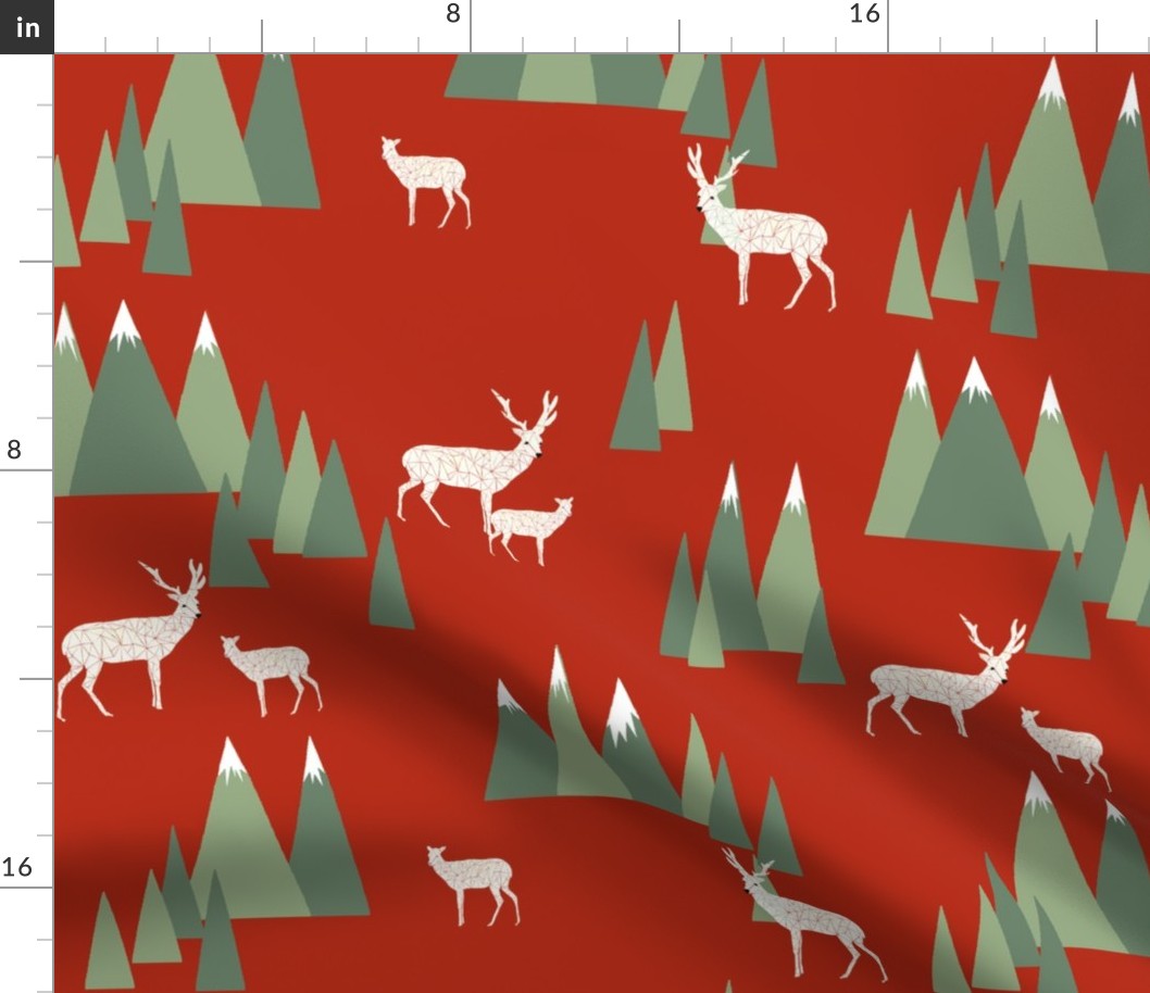 Christmas Deer - Woodland