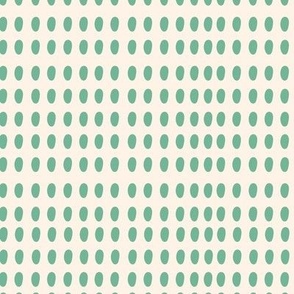 0.3" Motif  / Anther / Teal Green on Cream (darker)