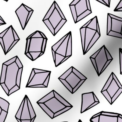 crystals // purple lilac crystal gems fabric girls gemstones