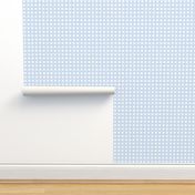 Distressed Floating White Squares on Light Blue