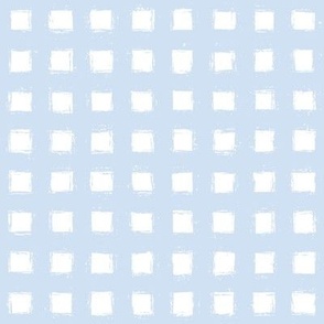 Distressed Floating White Squares on Light Blue