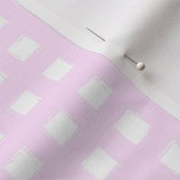 Distressed Floating White Squares on Light Pink