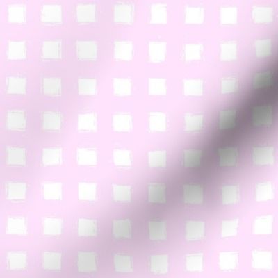 Distressed Floating White Squares on Light Pink