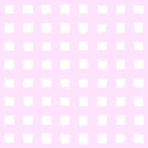 Distressed Floating White Squares on Light Pink