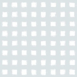 Distressed Floating White Squares on Eggshell