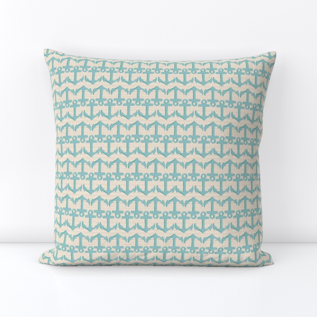 Coastal Chic Anchor Opal Green And Sea Green  - xs