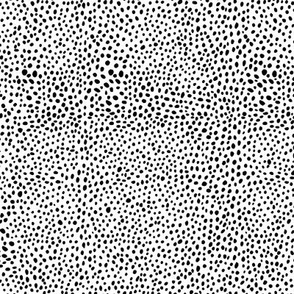   Random Dots - Black on White Coordinate Print - Extra Small