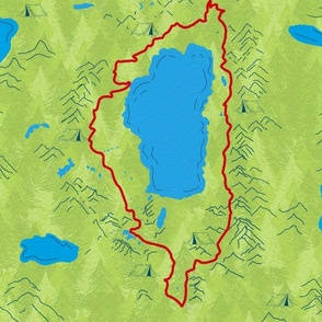 The Tahoe Rim Trail Map