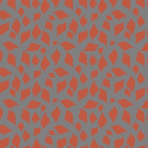 Abstract orange  leaves