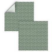 Christmas Dots fabric - Dark Sage fabric, sage green fabric, sage green