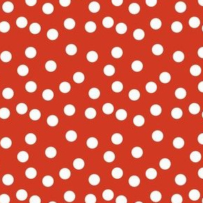 Christmas Dots - Dark Red