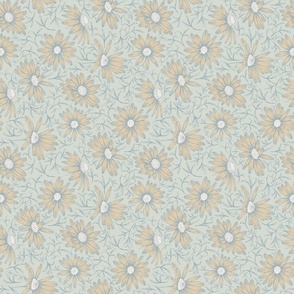 tossed asters in soft neutral colors | medium