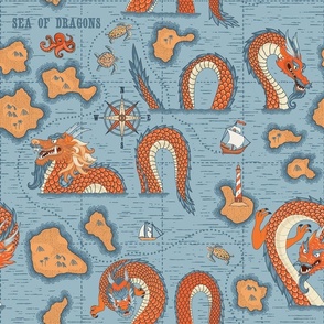 Map of the Sea of dragons.