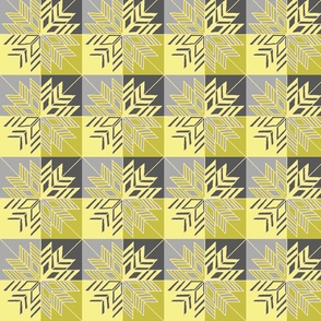 Lemon Yellow Star Tile