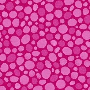 Watercolor Spots on Magenta Pink  (Happy Mushrooms Collection)