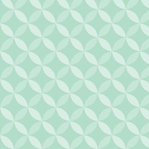 Mint Green Pastel Quatrefoil Seamless Pattern