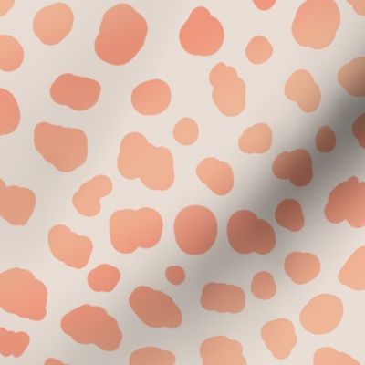 Wavy Spots and Dots in salmon and coral