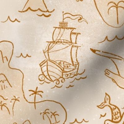 Vintage Pirate Treasure Map_Large