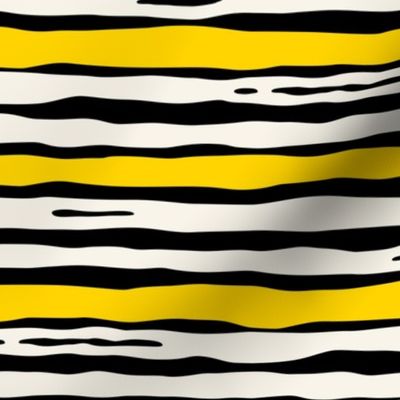 Monarch Caterpillar Stripes - yellow and black - LAD23