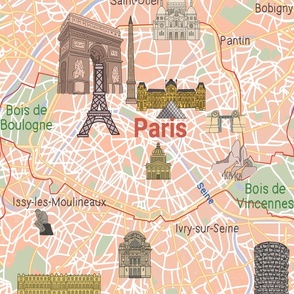 Paris in a map