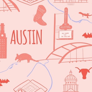Austin Landmarks Pillow