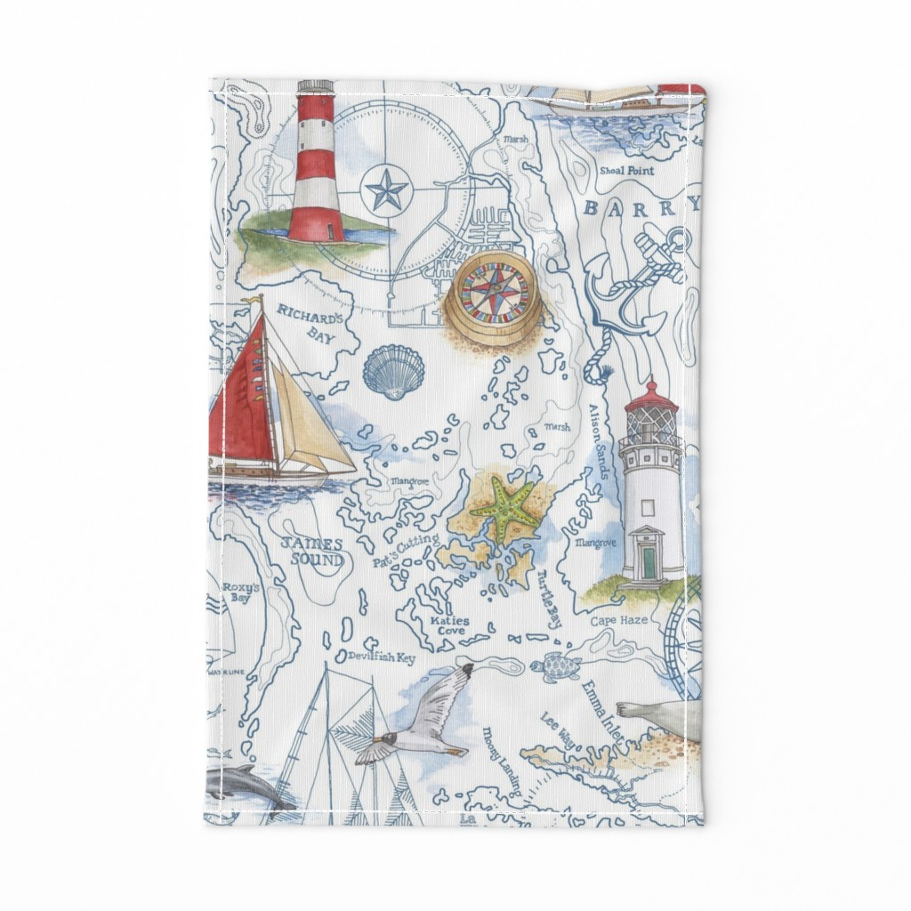 Sail Away Nautical Map