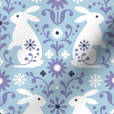 Rabbit Folk Art Patten - Medium Scale