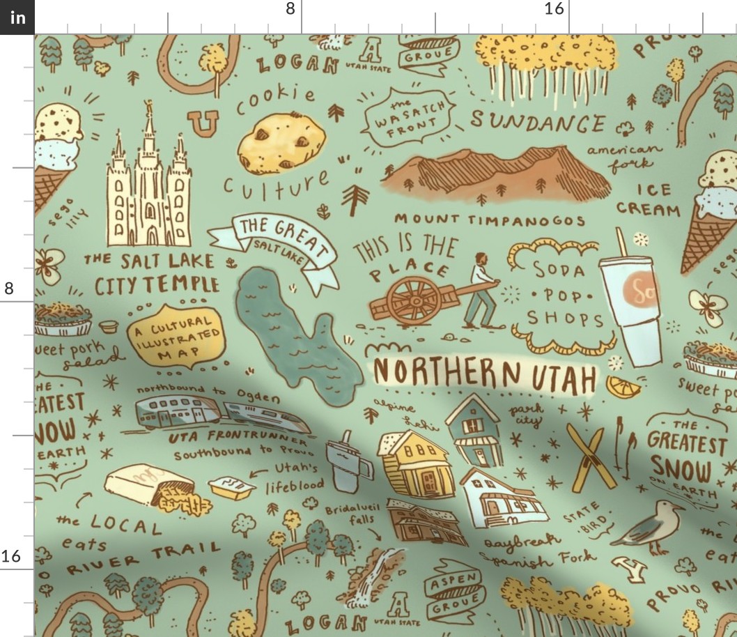 Northern Utah Illustrated Map