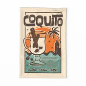 coquito recipe vintage poster