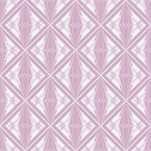 Art Deco Geometric Trellis Treillage Style in Intangible Pantone Pink