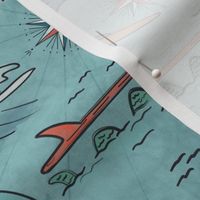 Surfer Mermaid Map